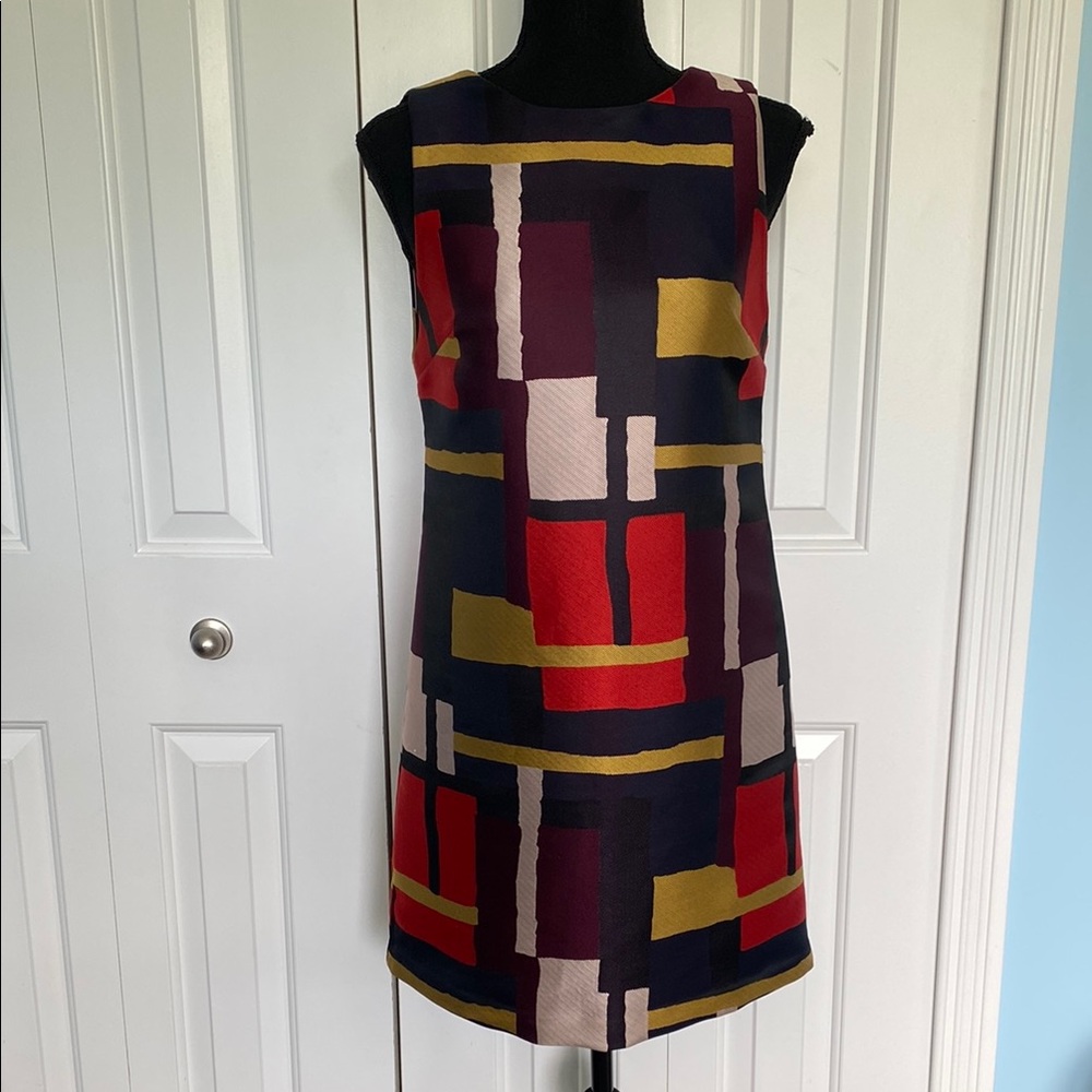 Alice + Olivia By STACEY BENDET Painted
Grid Color Block Clyde Shift Dress